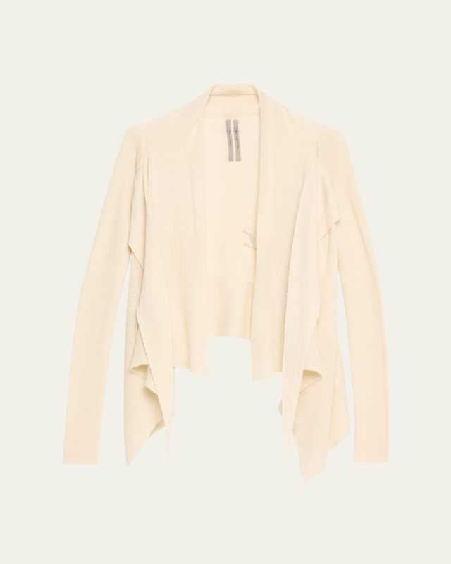 Tied Short Wrap Wool Cardigan Sweater
